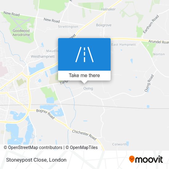 Stoneypost Close map