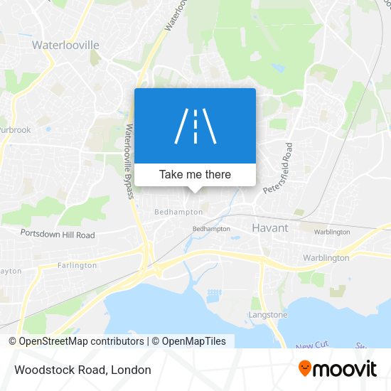 Woodstock Road map