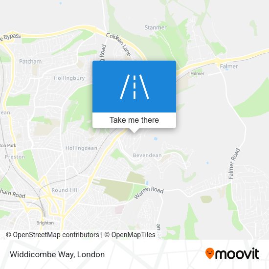 Widdicombe Way map