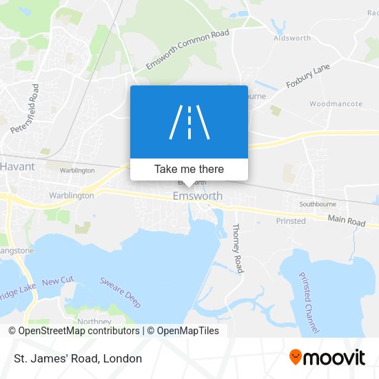 St. James' Road map
