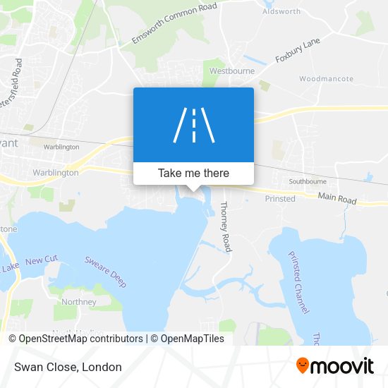 Swan Close map