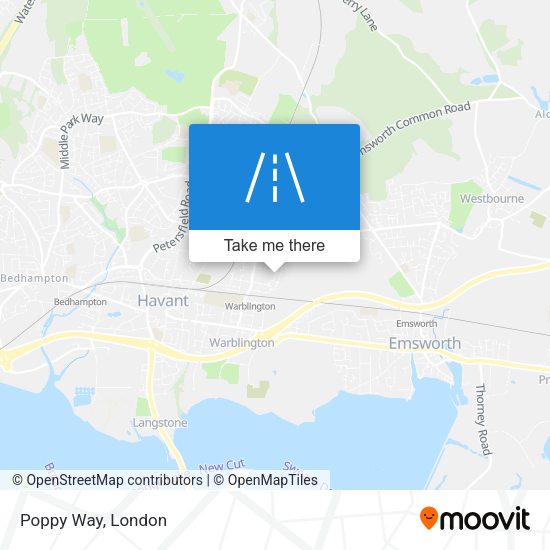 Poppy Way map
