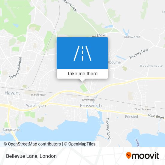 Bellevue Lane map