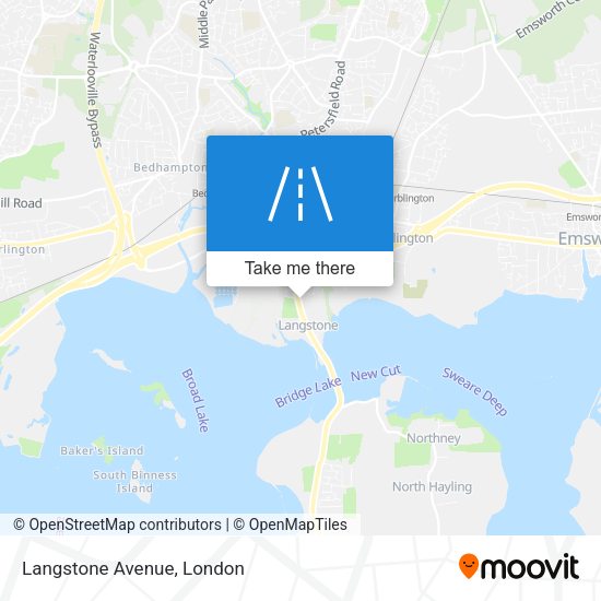 Langstone Avenue map
