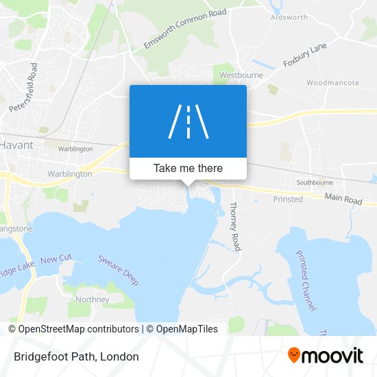 Bridgefoot Path map