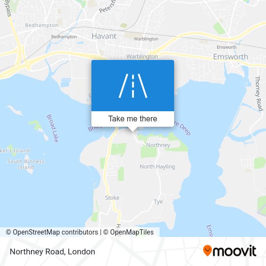 Northney Road map