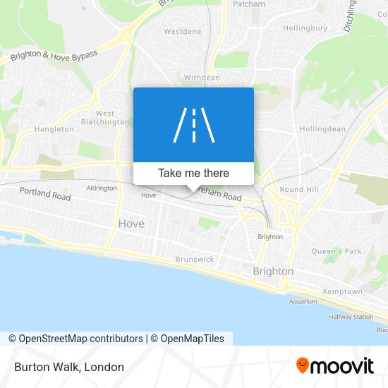 Burton Walk map