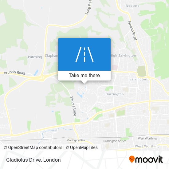 Gladiolus Drive map