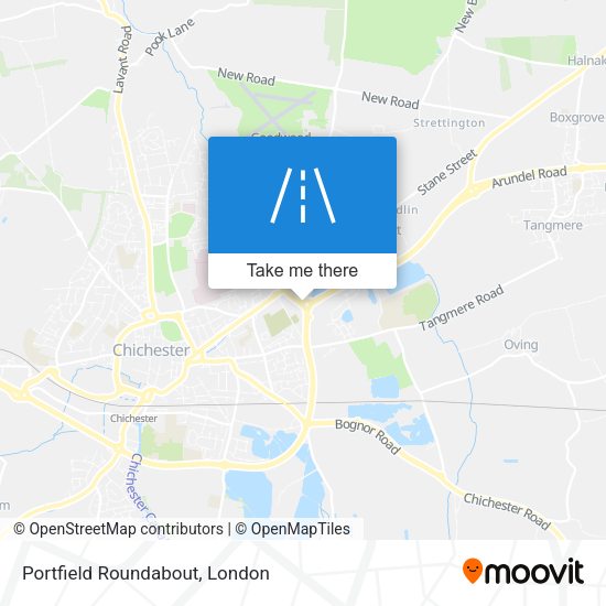 Portfield Roundabout map