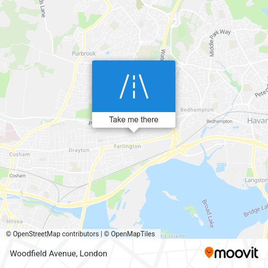 Woodfield Avenue map