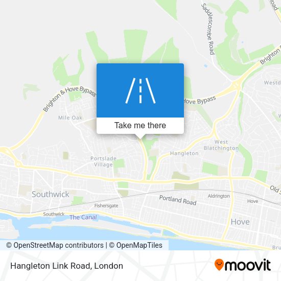 Hangleton Link Road map