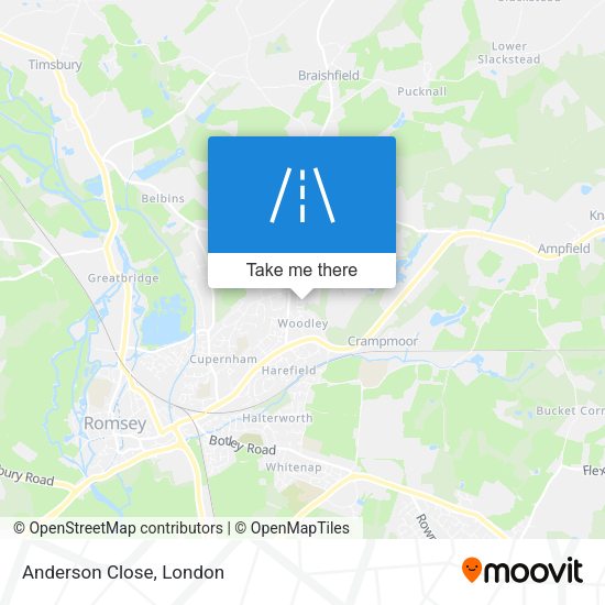 Anderson Close map