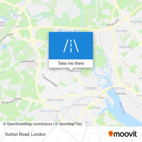 Sutton Road map