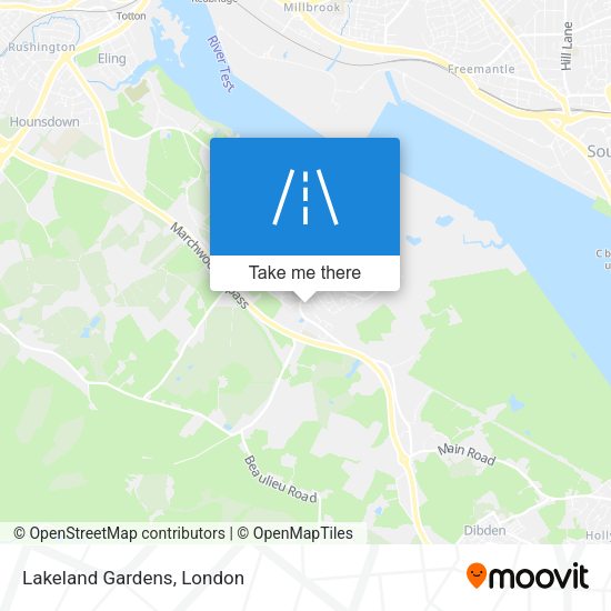 Lakeland Gardens map