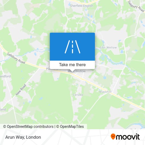 Arun Way map