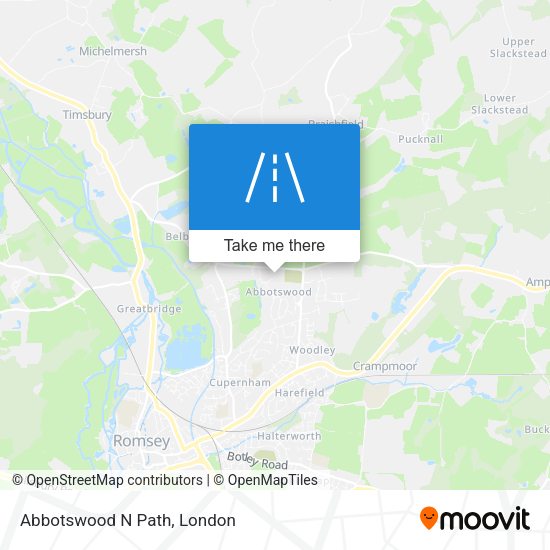 Abbotswood N Path map