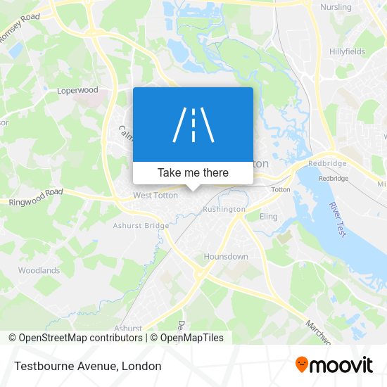 Testbourne Avenue map
