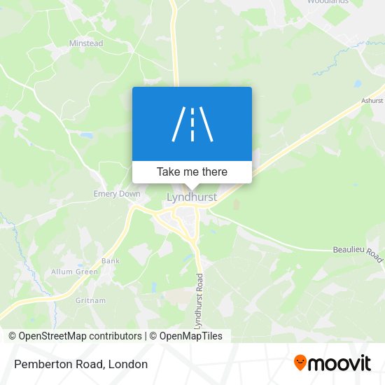 Pemberton Road map