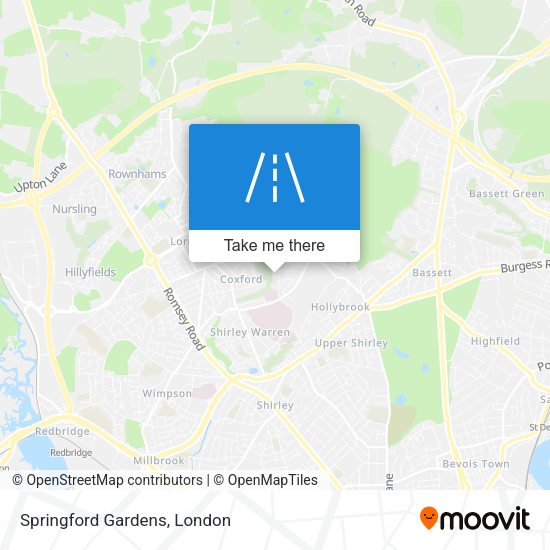 Springford Gardens map