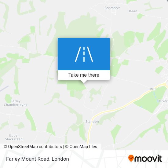 Farley Mount Road map