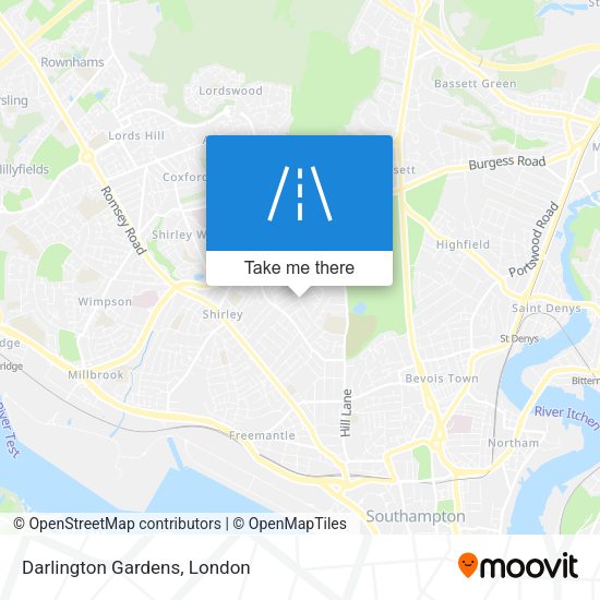 Darlington Gardens map