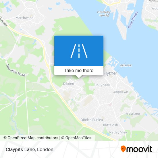 Claypits Lane map