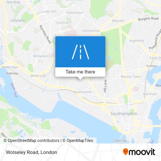 Wolseley Road map