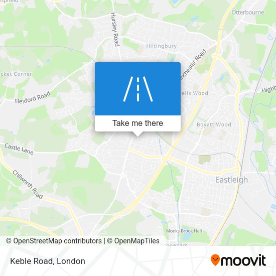 Keble Road map