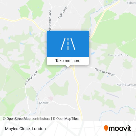 Mayles Close map