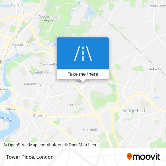 Tower Place map