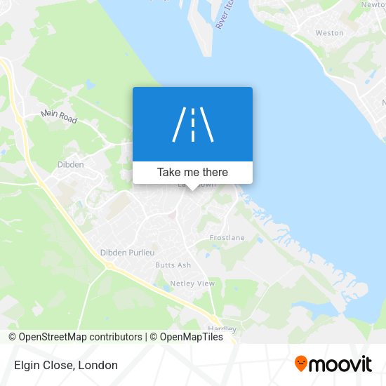 Elgin Close map