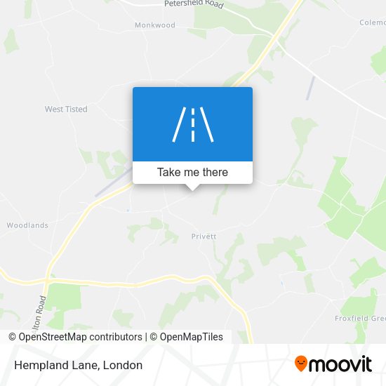 Hempland Lane map