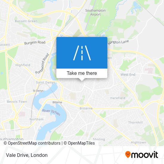 Vale Drive map