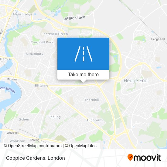 Coppice Gardens map