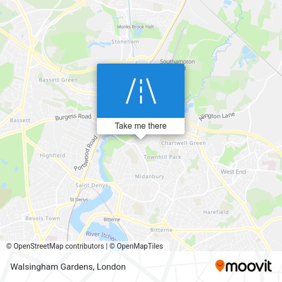 Walsingham Gardens map