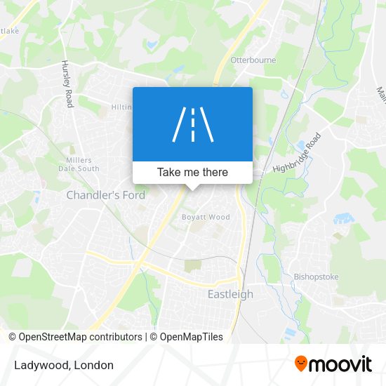 Ladywood map