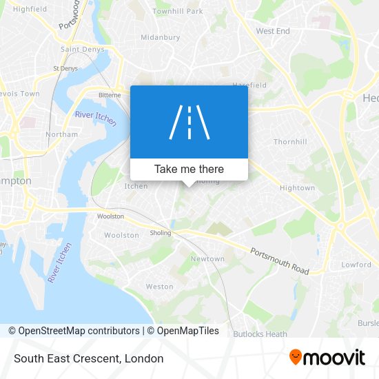South East Crescent map