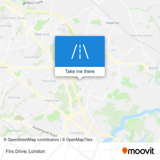 Firs Drive map