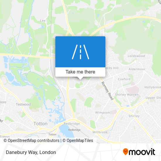 Danebury Way map