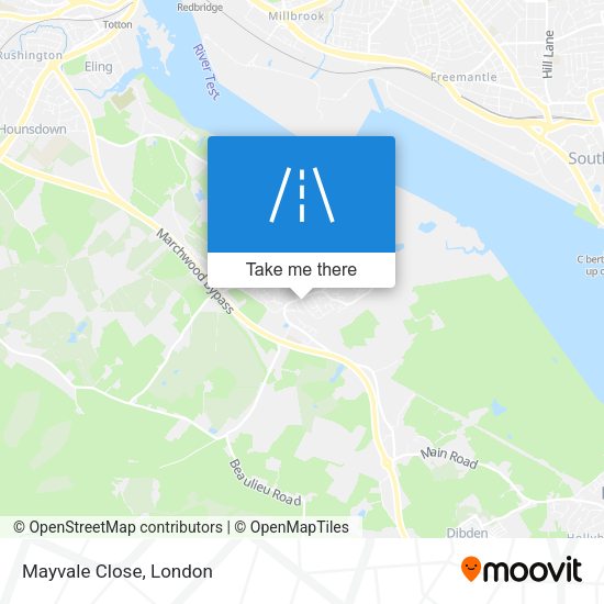 Mayvale Close map