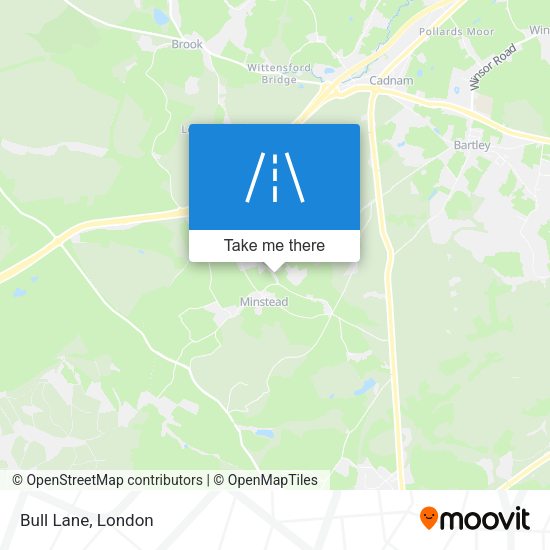 Bull Lane map
