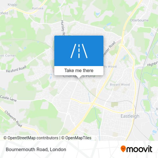 Bournemouth Road map