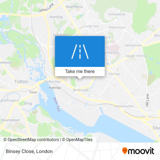 Binsey Close map