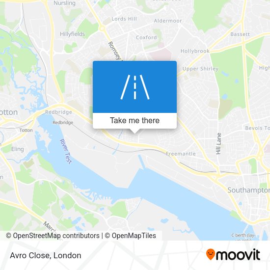 Avro Close map