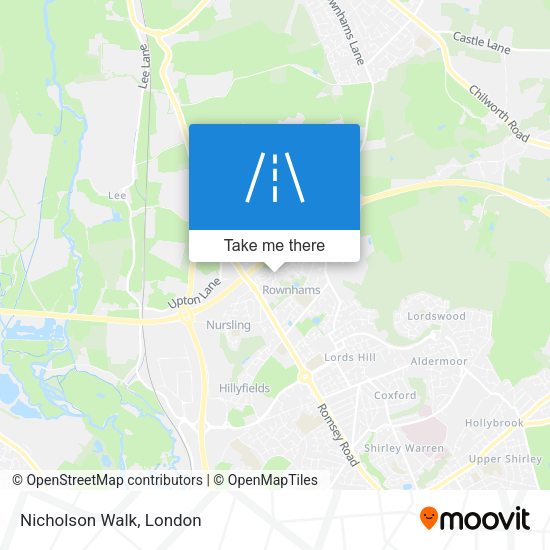 Nicholson Walk map
