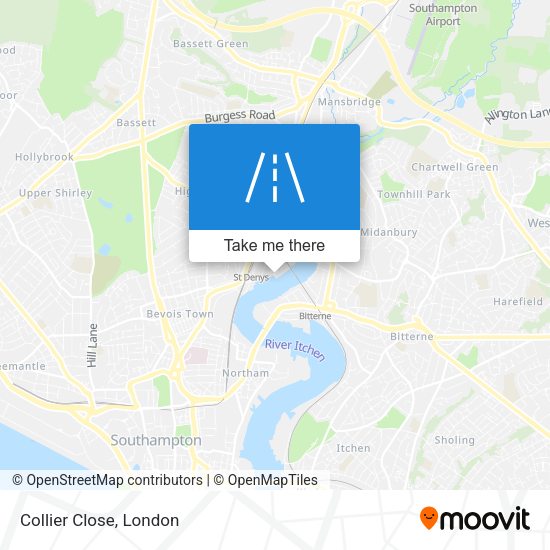 Collier Close map