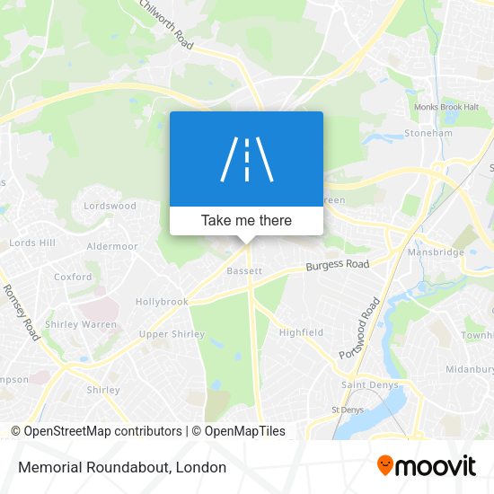 Memorial Roundabout map