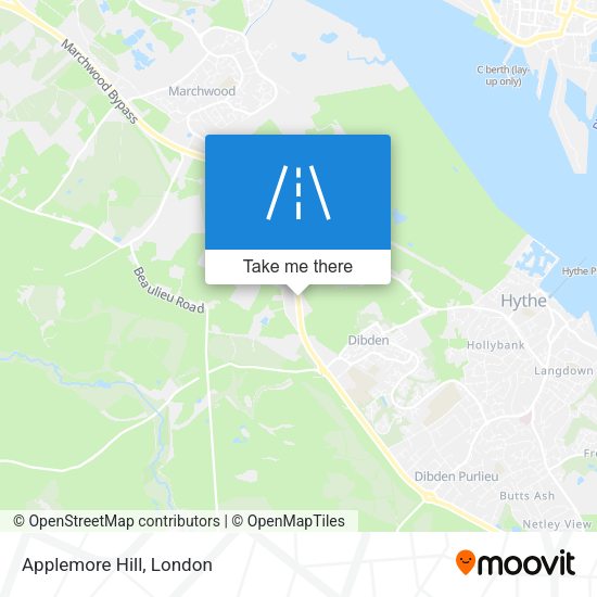 Applemore Hill map