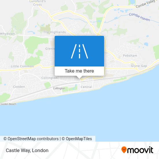 Castle Way map