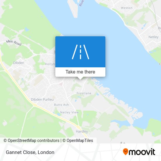 Gannet Close map